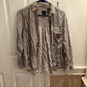 Lizsport striped blouse size 8
